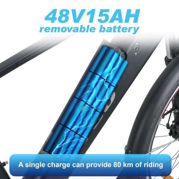 Sähköpyörä TTGO M310, 27,5", 500W 48V 15Ah, maastoajoon