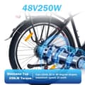 Pikkukuva 8 / 11: Sähköpyörä TTGO M300, 250 W vääntömomenttianturilla, 36 V 20 Ah, 27,5" työmatkoille ja vapaa-ajalle