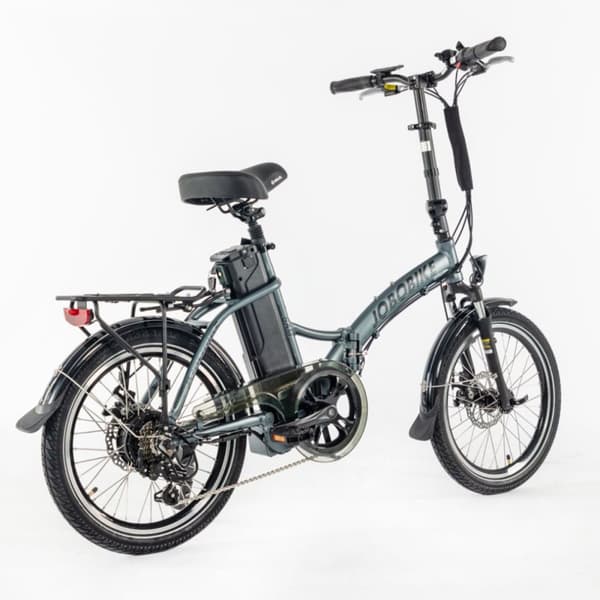 Kevyt sähköinen kaupunkipyörä JOBOBIKE Sam, kokoontaitettava, 36V 13Ah 486Wh, harmaa
