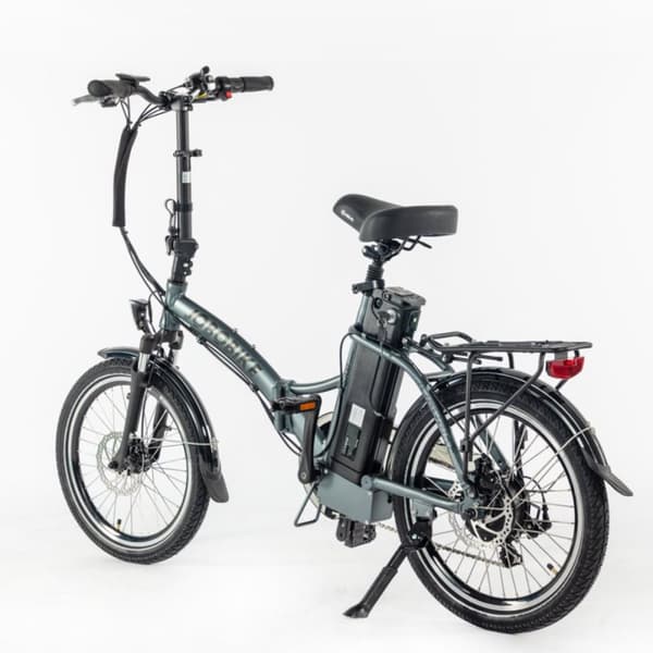 Kevyt sähköinen kaupunkipyörä JOBOBIKE Sam, kokoontaitettava, 36V 13Ah 486Wh, harmaa
