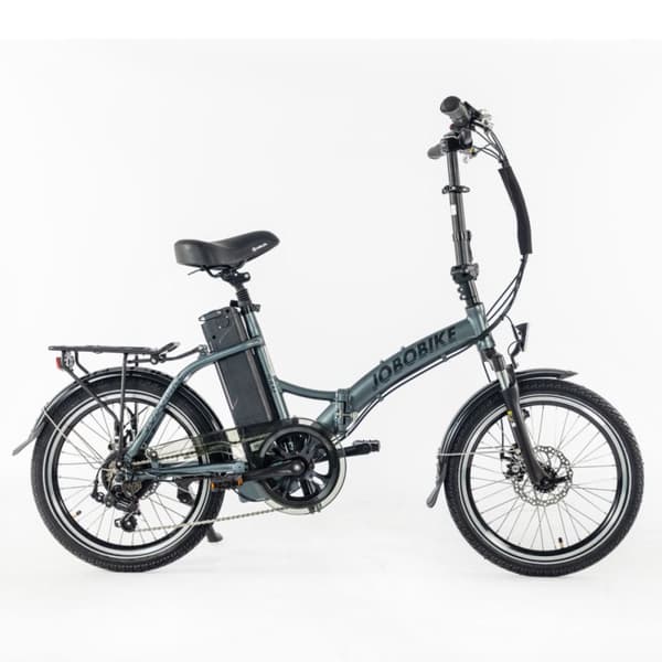 Kevyt sähköinen kaupunkipyörä JOBOBIKE Sam, kokoontaitettava, 36V 13Ah 486Wh, harmaa