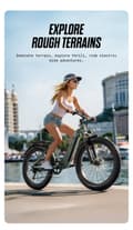 Miniatyrbillede 4 af 11: JOOBIKE J001 elcykel: 1000W motor, 90 km rækkevidde, off-road og pendler elcykel med Shimano 7-trins gear og LCD-skærm