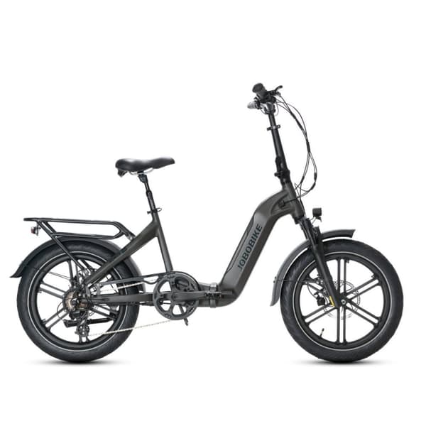 Sähköpyörä JOBOBIKE Romer Pro, Bafang-moottori 250 W, vääntömomenttianturi, taittuva Tummanharmaa