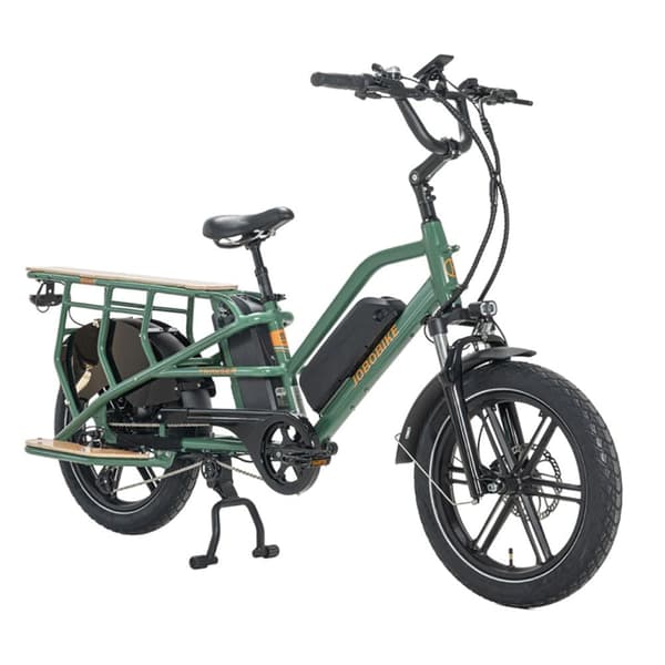 Sähköinen tavarapyörä perheelle JOBOBIKE Transer, vääntömomenttianturi, 48V 13Ah kaksoisakku, kuorma 200kg