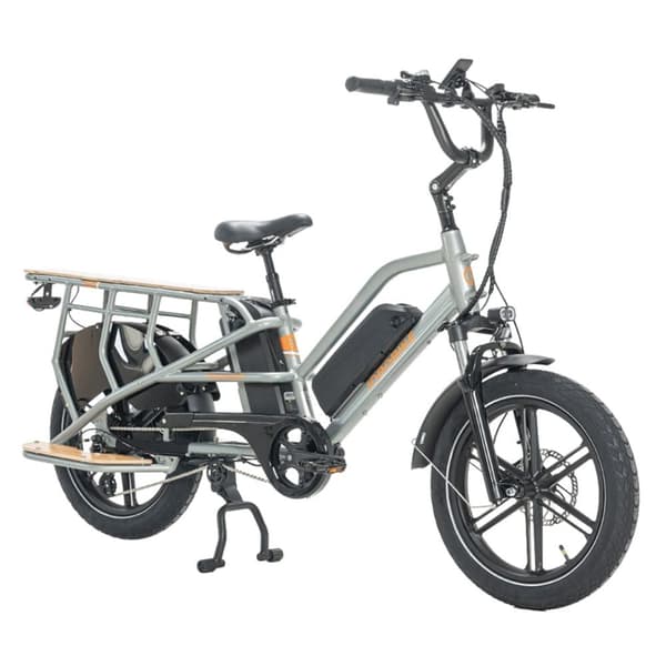 Sähköinen tavarapyörä perheelle JOBOBIKE Transer, vääntömomenttianturi, 48V 13Ah kaksoisakku, kuorma 200kg