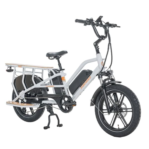 Sähköinen tavarapyörä perheelle JOBOBIKE Transer, vääntömomenttianturi, 48V 13Ah kaksoisakku, kuorma 200kg