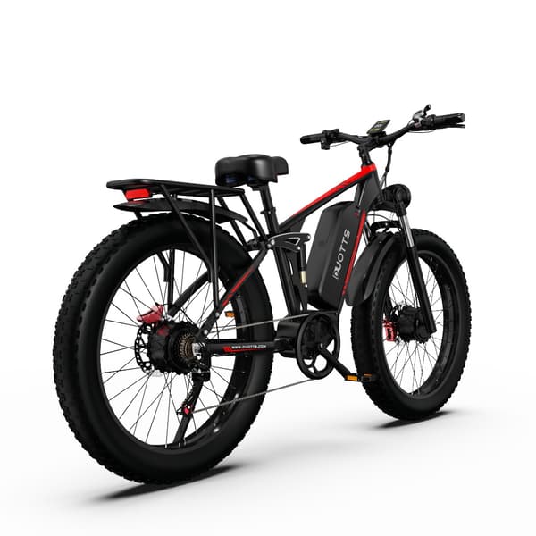 DUOTTS S26 2*750W motor, 20AH batteri, 120 km räckvidd, SHIMANO 7-växlad, hydrauliska skivbromsar, elcykel