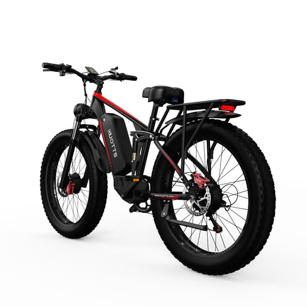 DUOTTS S26 20AH batteri, 120 km räckvidd, 2*750W motor, SHIMANO 7-växlad, hydrauliska skivbromsar, elcykel
