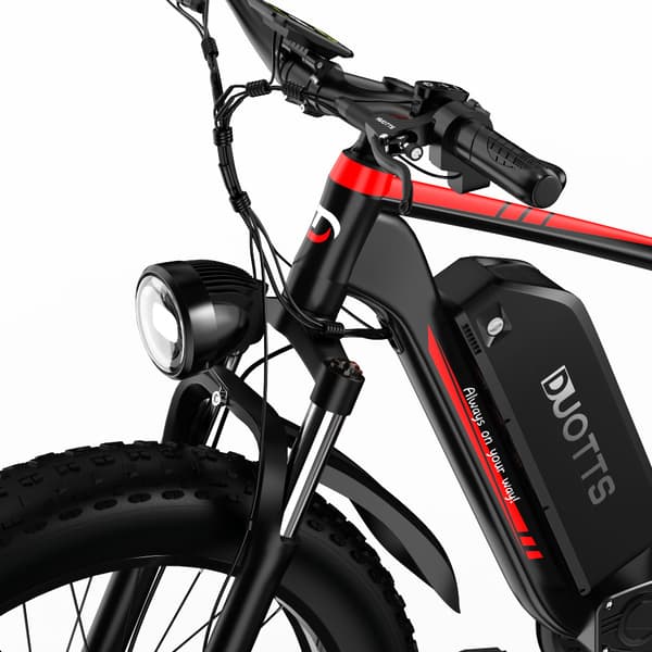 DUOTTS S26 20AH batteri, 120 km räckvidd, 2*750W motor, SHIMANO 7-växlad, hydrauliska skivbromsar, elcykel