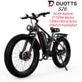 Miniatyrbild 1 av 11: DUOTTS S26 20AH batteri, 120 km räckvidd, 2*750W motor, SHIMANO 7-växlad, hydrauliska skivbromsar, elcykel