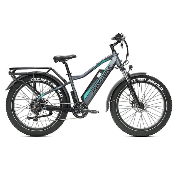 Elektrisk Fatbike til mænd JOBOBIKE Robin, alle terræn, Bafang 250W, 48V 13Ah batteri Grå