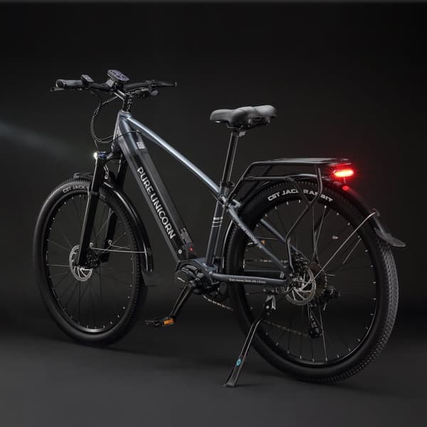 Sähköinen työmatkapyörä PURE UNICORN U6, 48V 500W keskimoottori, 29", harmaa