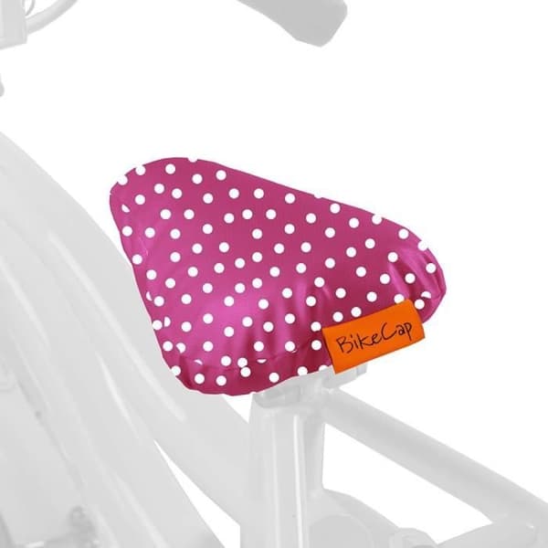 BikeCap-sattelã Å weiãÿ¿e beläggning för barn Rosa-prickiga mönster - 7115.04131