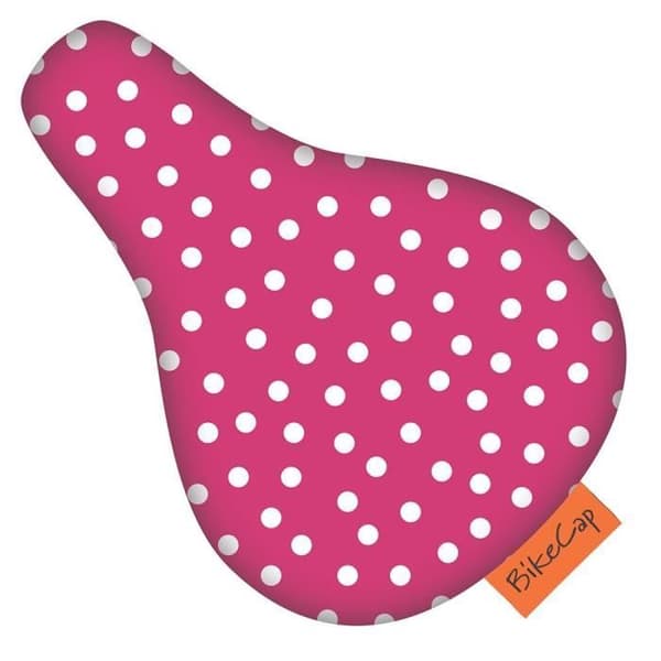 BikeCap-sattelã Å weiãÿ¿e beläggning för barn Rosa-prickiga mönster - 7115.04131