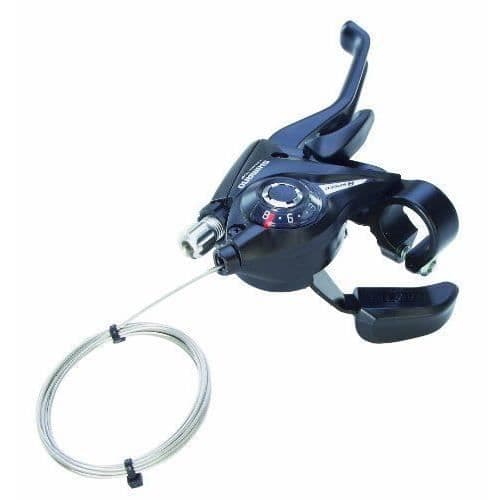 Shimano 5394 -Rapid Fire 8-växlad broms/växelspak med display för V-broms Svart Höger - 4009208053944