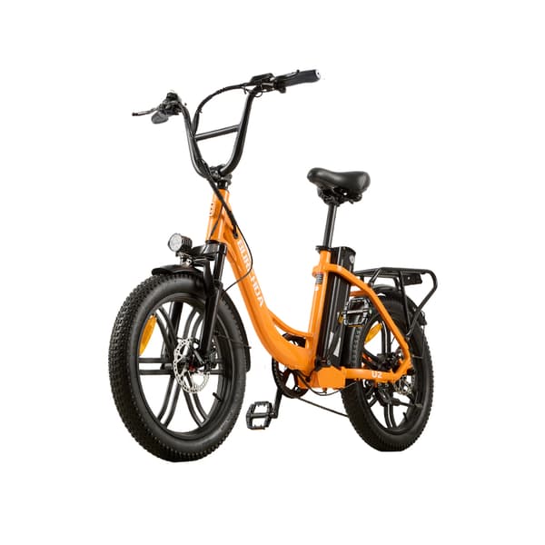BURCHDA U2 15AH batteri, 1000W motor, 60 km räckvidd, 45 km/h hastighet, hydrauliska bromsar, SHIMANO 7-växlad, elcykel Orange
