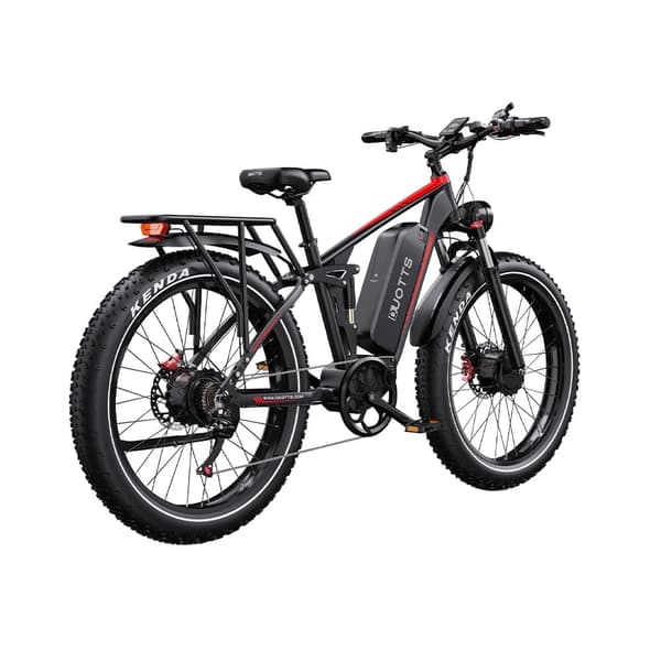 DUOTTS S26 elektrisk cykel 26", 750W*2 dobbelte motorer, 48V20AH Samsung-batteri, rækkevidde 40-120 km, Shimano 7-trins, tre køretilstande