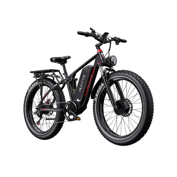 DUOTTS S26 elektrisk cykel 26", 750W*2 dobbelte motorer, 48V20AH Samsung-batteri, rækkevidde 40-120 km, Shimano 7-trins, tre køretilstande