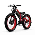 Miniatyrbild 3 av 4: Elcykel Duotts N26 - Motor 750W*2 Batteri 48V20Ah Räckvidd 60KM Skivbromsar - Svart Röd