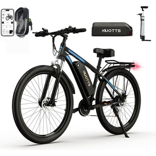 DUOTTS C29 Elcykel - 2*48V/15Ah Dubbelbatteri - 21 växlar SHIMANO - Hjul 29x2.1’’ - 100km räckvidd - Med App