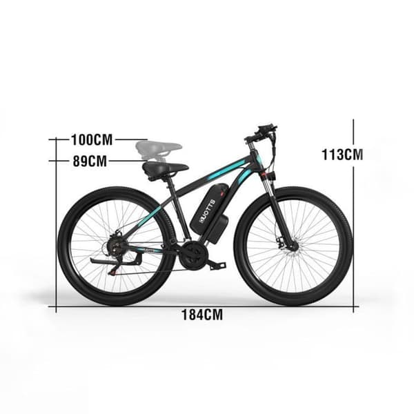 Elcykel DUOTTS C29 MTB 750W Dubbelbatteri 48V 15Ah Räckvidd 50 km Maxhastighet 50 km/h