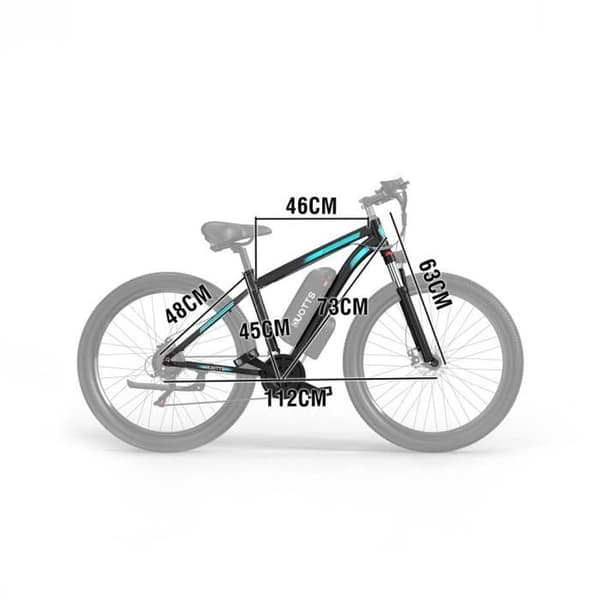 Elcykel DUOTTS C29 MTB 750W Dubbelbatteri 48V 15Ah Räckvidd 50 km Maxhastighet 50 km/h