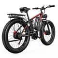 Miniatyrbild 3 av 4: Vélo Elektrisk DUOTTS S26 750W * 2 Motor 26*4.0in Uppblåsbara Däck 48V 19.2Ah LG Batteri 120km Port