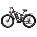 Miniatyrbild 1 av 4: Vélo Elektrisk DUOTTS S26 750W * 2 Motor 26*4.0in Uppblåsbara Däck 48V 19.2Ah LG Batteri 120km Port