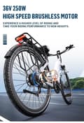 Pikkukuva 4 / 11: Onesport OT05 PRO E-Bike: 250 W vääntömomenttianturi, 36 V 22,5 AH akku, toimintasäde 130-140 km, kevyt muotoilu, 29 kg, hydrauliset jarrut