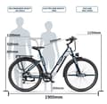 Pikkukuva 10 / 11: Onesport OT05 PRO E-Bike: 250 W vääntömomenttianturi, 36 V 22,5 AH akku, toimintasäde 130-140 km, kevyt muotoilu, 29 kg, hydrauliset jarrut