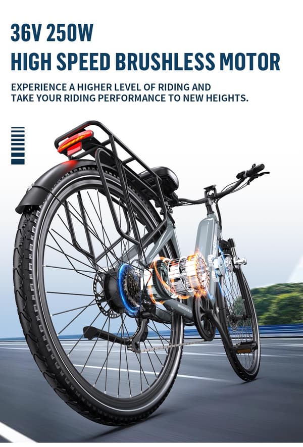 Onesport OT05 PRO elcykel: 250W momentsensor, 36V 22.5AH batteri, 130–140 km rækkevidde, letvægtsdesign, 29 kg, hydrauliske bremser, 2025