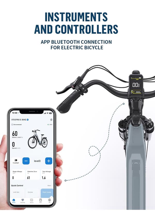 Onesport OT05 PRO elcykel: 250W momentsensor, 36V 22.5AH batteri, 130–140 km rækkevidde, letvægtsdesign, 29 kg, hydrauliske bremser, 2025