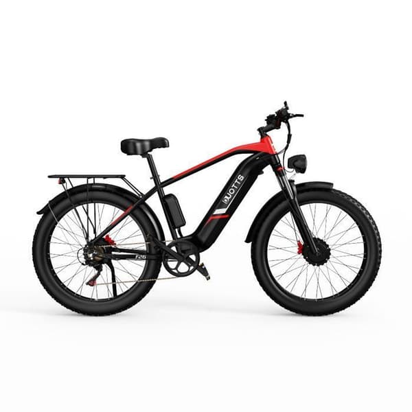 Elcykel DUOTTS F26, dubbla motorer 2 x 750 W, batteri 48 V 20 Ah, däck 26 x 4,0 tum, 7 växlar, hydrauliska skivbromsar