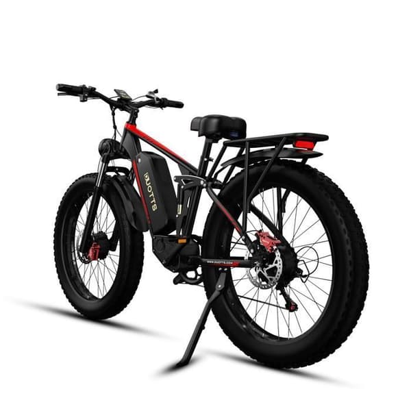 Växlar EL-Cykel DUOTTS S26 - Dubbelmotor 750W*2 - 48V/20Ah Samsung Batteri - 7 växlar SHIMANO - Hjul 26*4.0'' + cykelväska