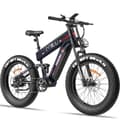 Miniatyrbild 1 av 11: FREESKY M520 elcykel 41AH batteri, 1200W motor, 257km räckvidd, 60km/h hastighet, 26*4.0 tums fettdäck
