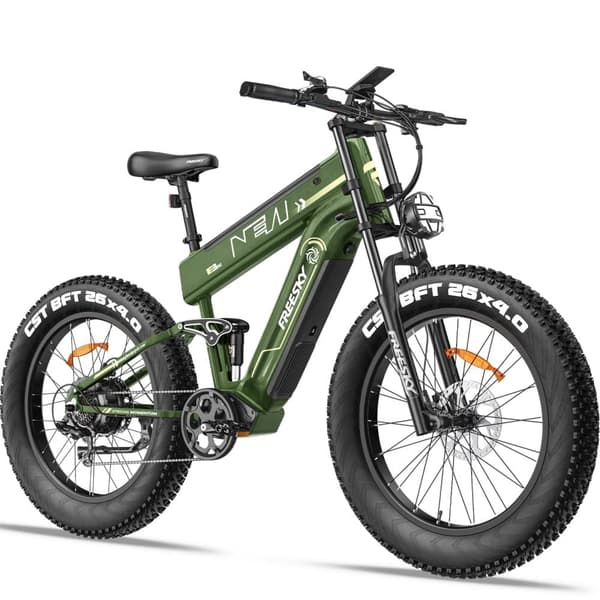FREESKY M520 elcykel 41AH batteri, 1200W motor, 257km räckvidd, 60km/h hastighet, 26*4.0 tums fettdäck