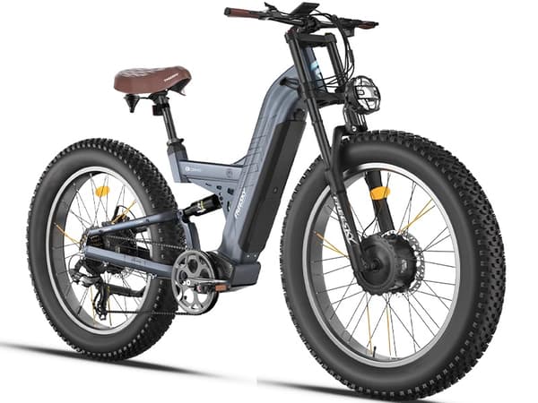 FREESKY M530 elcykel 30AH batteri, 150km räckvidd, 2*1000W motor, 60km/h hastighet, 26*4.0 tums fettdäck, hydraulisk skivbroms