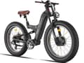 Miniatyrbild 2 av 11: FREESKY M530 elcykel 30AH batteri, 150km räckvidd, 2*1000W motor, 60km/h hastighet, 26*4.0 tums fettdäck, hydraulisk skivbroms