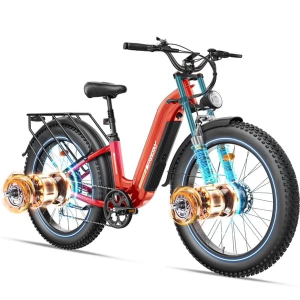 FREESKY M540 elcykel 23AH batteri, 150km räckvidd, 3000W motor, 50km/h hastighet, 26*4.0 tums fettdäck, hydraulisk skivbroms