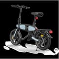 Miniatyrbild 3 av 6: DYU-C2, Fällbar elcykel, räckvidd 60 km – Motor 350 W, internt batteri 7,5 Ah, breda däck på 16 tum – Blå