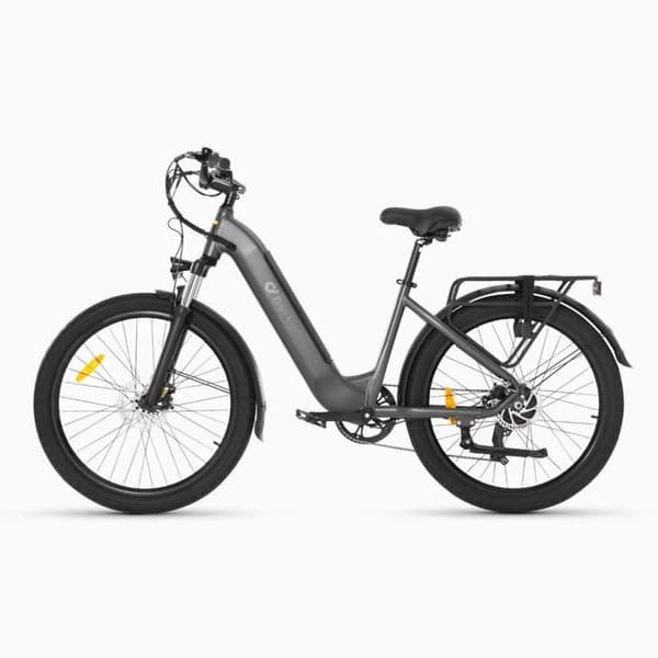 Elcykel DYU C1 26 Tum 25km/h - Motor 250W Batteri 36V10Ah Skivbromsar - Grå Blå