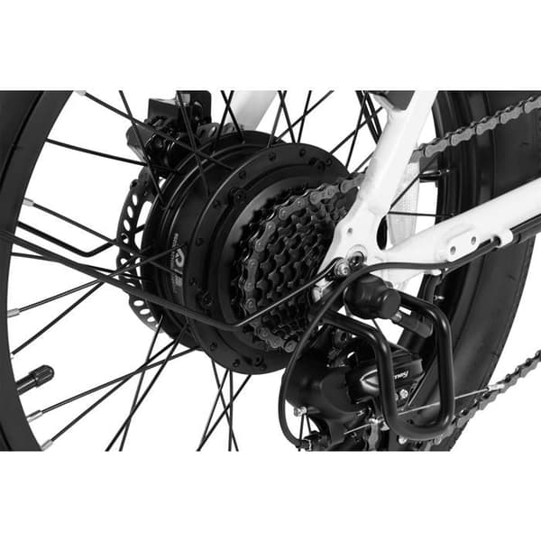 DYU C9 20 tum långdistans e-cykel Motor nominel 250 Watt Batteri 48V 15.6A 25km/h Vikt med broms 30kg Max räckvidd 150km Vit