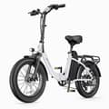 Miniatyrbild 1 av 6: DYU C9 20 tum långdistans e-cykel Motor nominel 250 Watt Batteri 48V 15.6A 25km/h Vikt med broms 30kg Max räckvidd 150km Vit