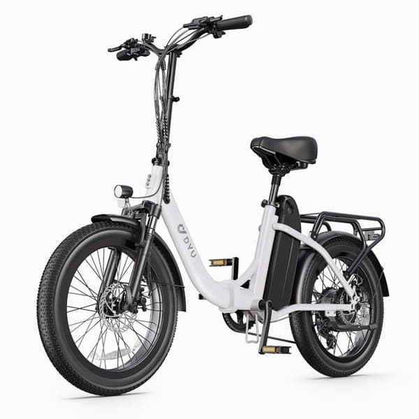 DYU C9 20 tum långdistans e-cykel Motor nominel 250 Watt Batteri 48V 15.6A 25km/h Vikt med broms 30kg Max räckvidd 150km Vit