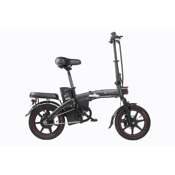 DYU A5 Elcykel Svart Smart Elcykel 14 tum 350W 7,5Ah 48V Avtagbar