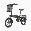 Miniatyrbild 2 av 4: Vikbar elcykel DYU A1F Pro Räckvidd 40 km 25 km/h Motor 250W 16 tum Stadse-bike Pedalassistans 36V7.5Ah Svart