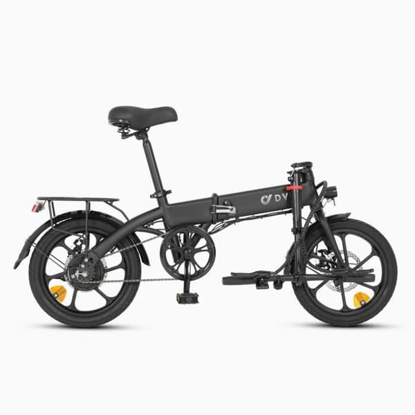 Vatten Elektrisk DYU A1F PRO 16 Tum 25km/h - Motor 250W Batteri 36V7.5Ah Skivbromsar - Svart