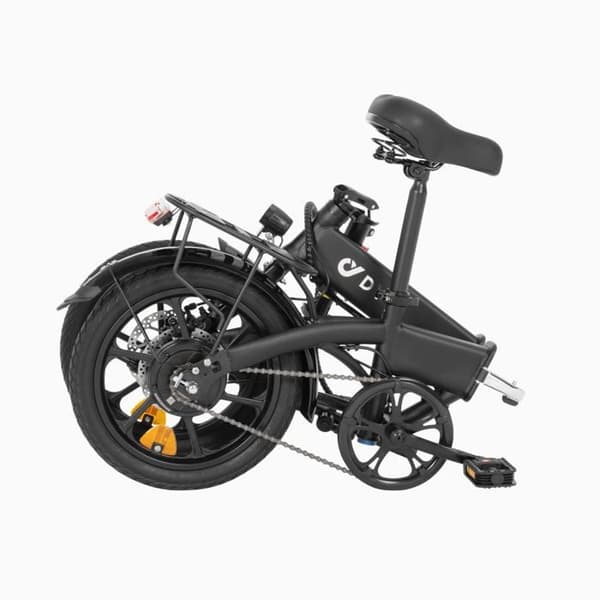 Vatten Elektrisk DYU A1F PRO 16 Tum 25km/h - Motor 250W Batteri 36V7.5Ah Skivbromsar - Svart