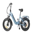 Miniatyrbild 2 av 5: Elcykel Fällbar DYU FF500 20 Tum 32km/h - Motor 500W Batteri 48V14Ah Skivbromsar - Blå