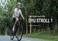 Miniatyrbild 6 av 6: Lätt stads elcykel i aluminium DYU Stroll 1 – Räckvidd 100 km, motor 36 V 250 W, däck 700C – Svart